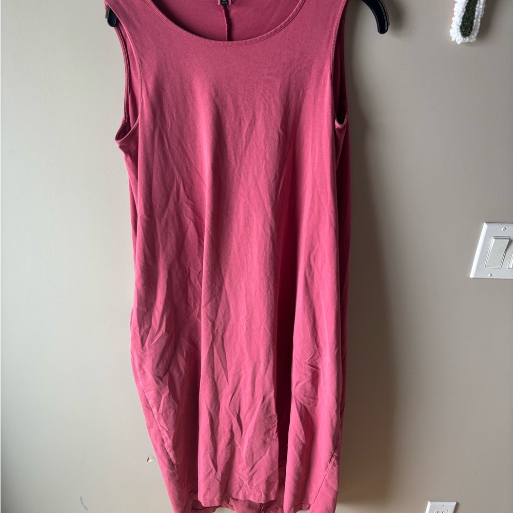 European Culture pink comfy dress with pockets